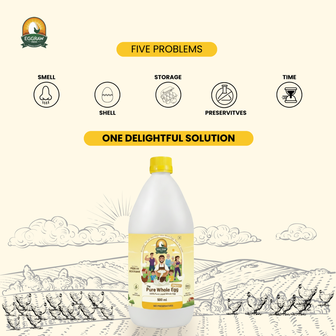 EggRaw Pure Whole Egg (500 ml)