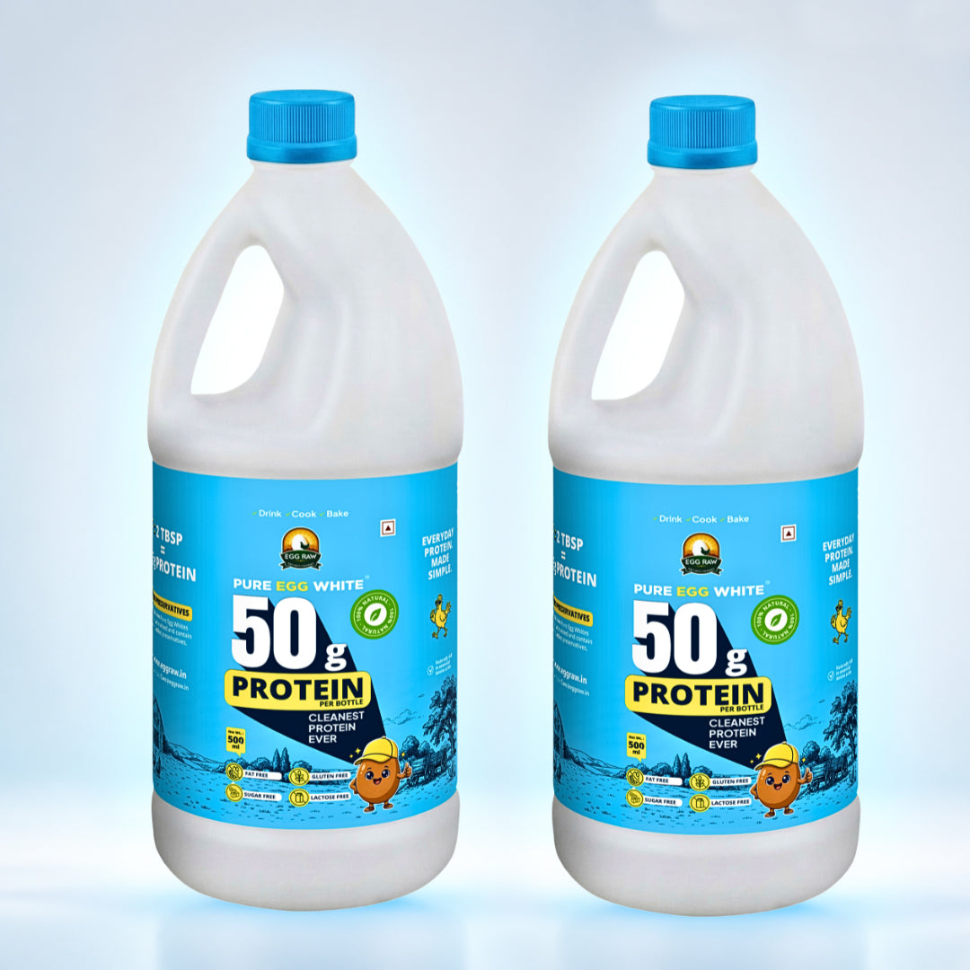 EggRaw Pure Egg White (500 ml+ 500ml)