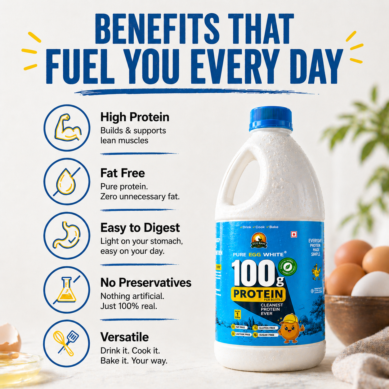 EggRaw Pure Egg White